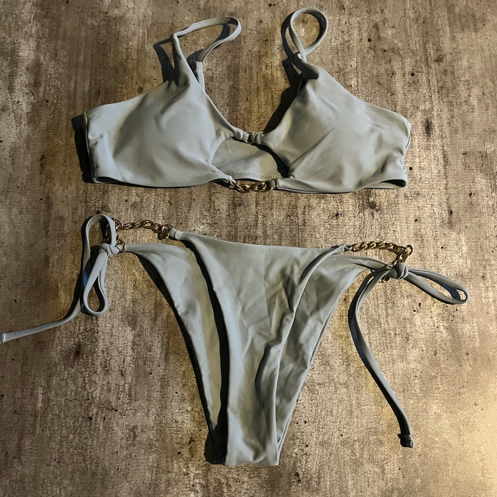 CHAIN BIKINI SET 🦚💙